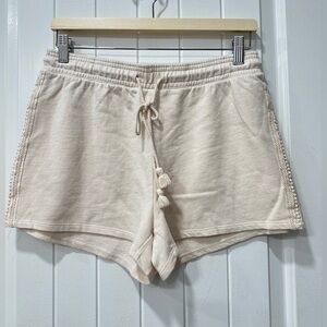 Z Supply Women's Light Cream Lounge Shorts